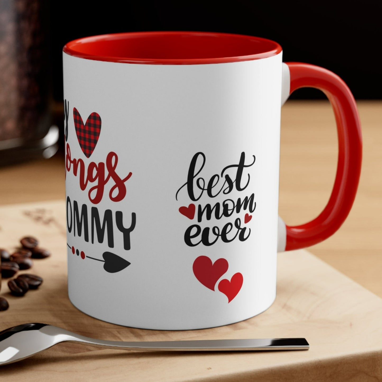 MY HEART BELONGS TO MOMMY CUP COFFEE MUG - MOTHERS GIFTS| MUSGCITY23