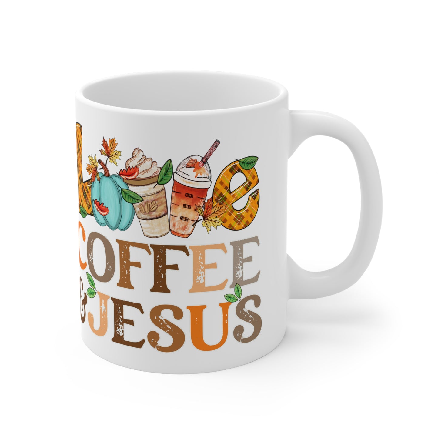 LOVE COFFEE & JESUS - Coffee Lovers Mug - MUGSCITY - Free Shipping