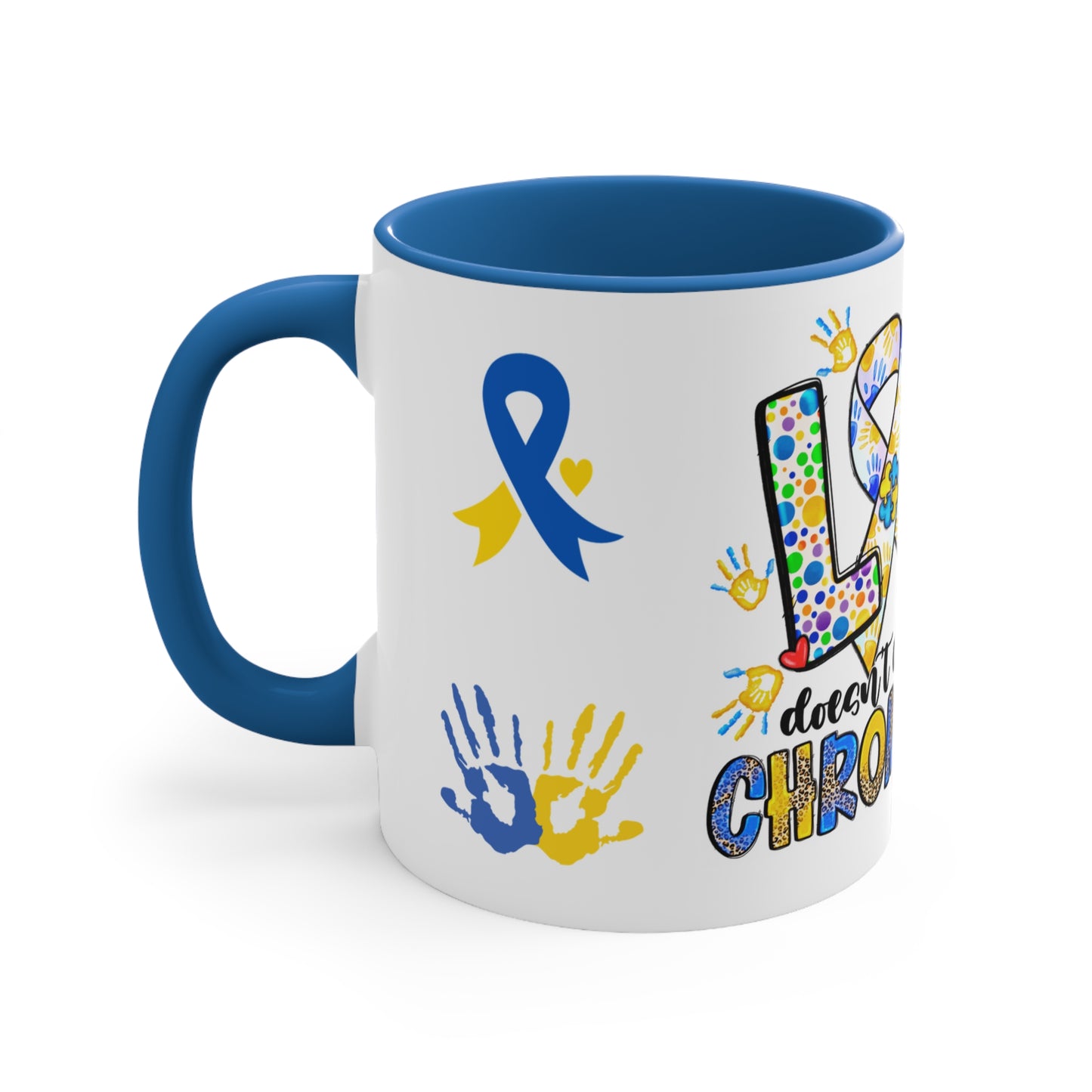 DOWN SYNDROME MUG - Love Doesn't Count Chromosomes - Mugscity - Free Shipping