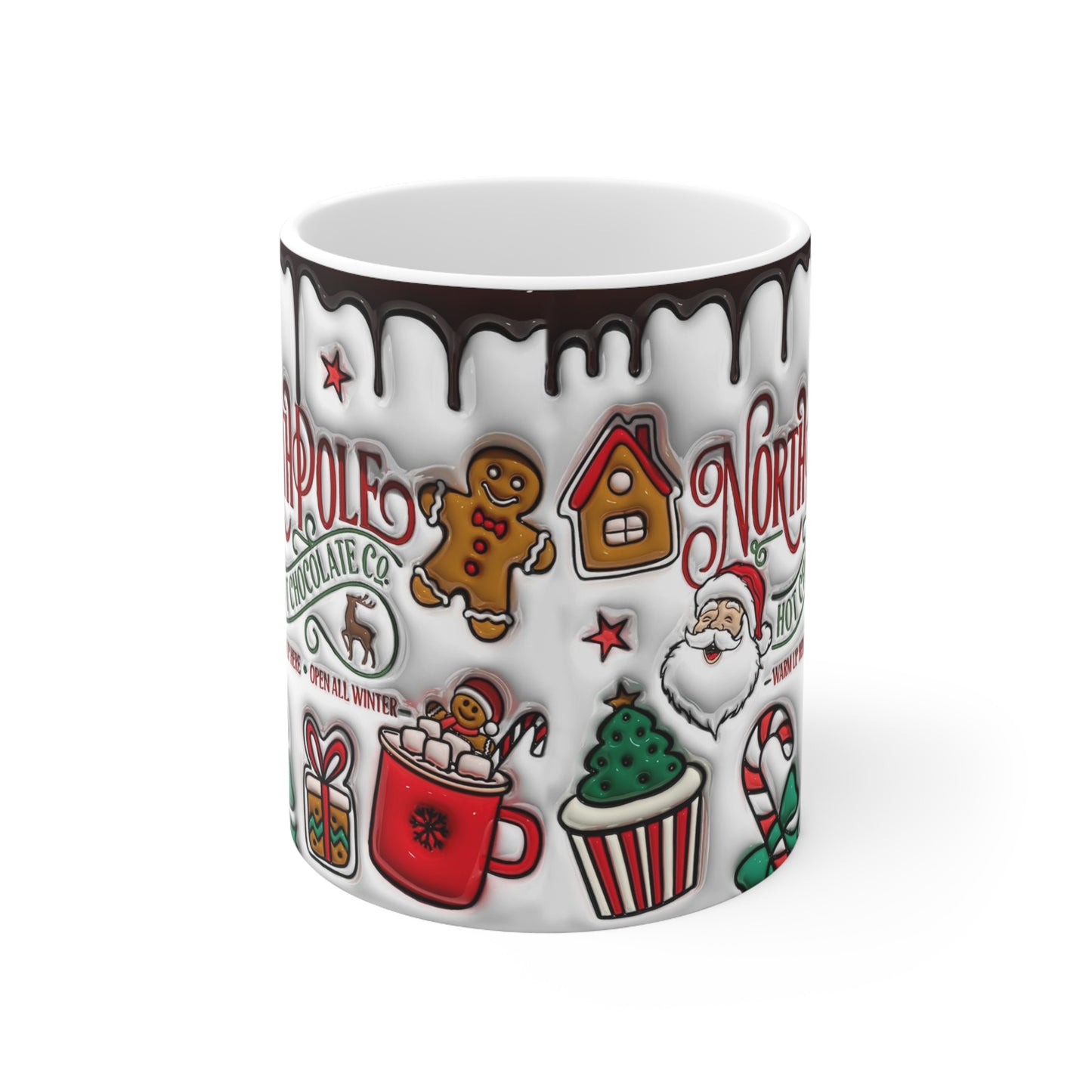 NORTH POLE HOT CHOCOLATE CO. MUG - 3D MUGS - MUGSCITY - Free Shipping