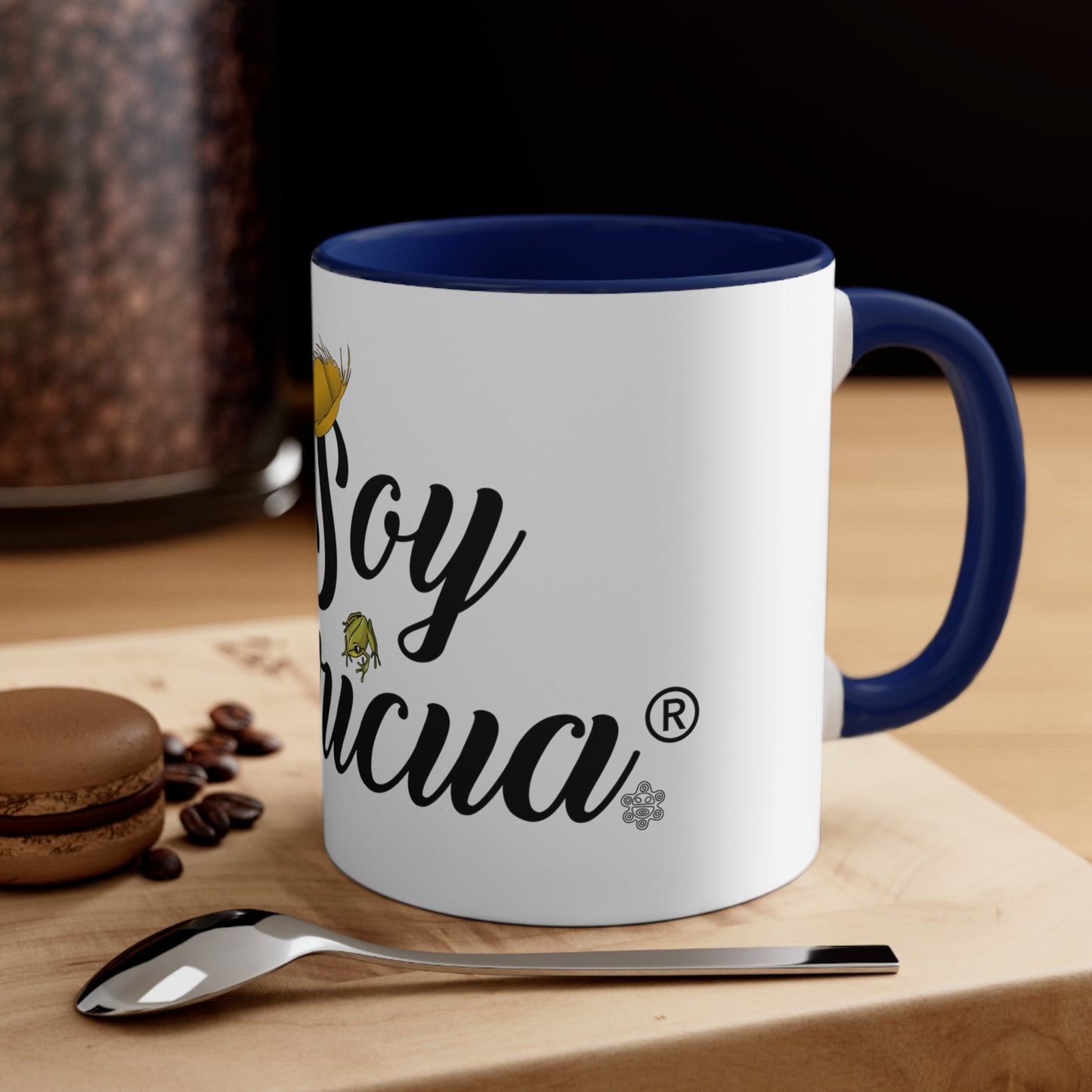 SOY FLORICUA® Trademark Official MUG - My Life and Heart is Between Puerto Rico and Florida - Mugscity