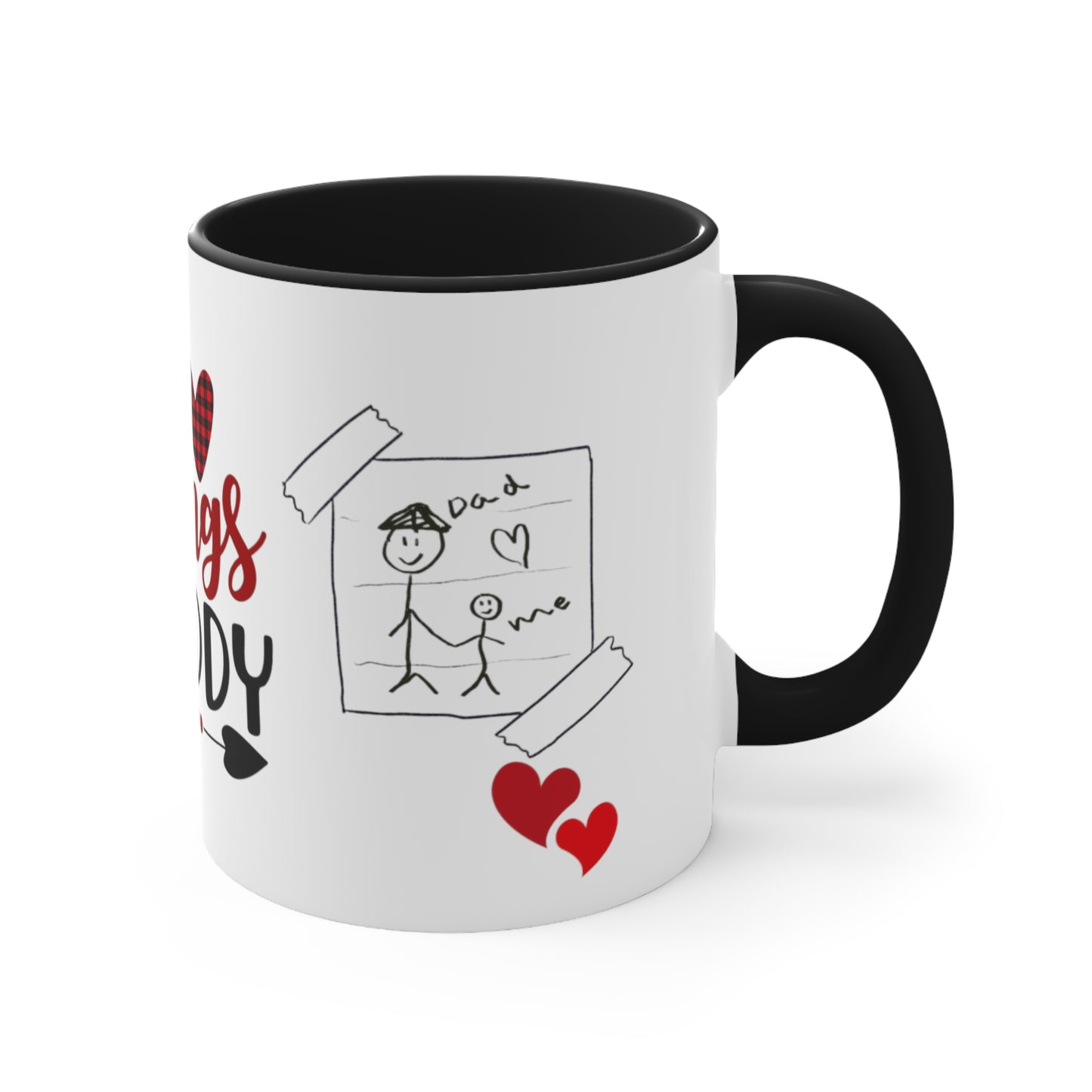 MY HEART Belongs to DAD Mug, Valentine's Day Gifts for Fathers, Father's Day Gifts, Gifts for Dad, Dad Coffee Mugs, Fathers Appreciation Gift