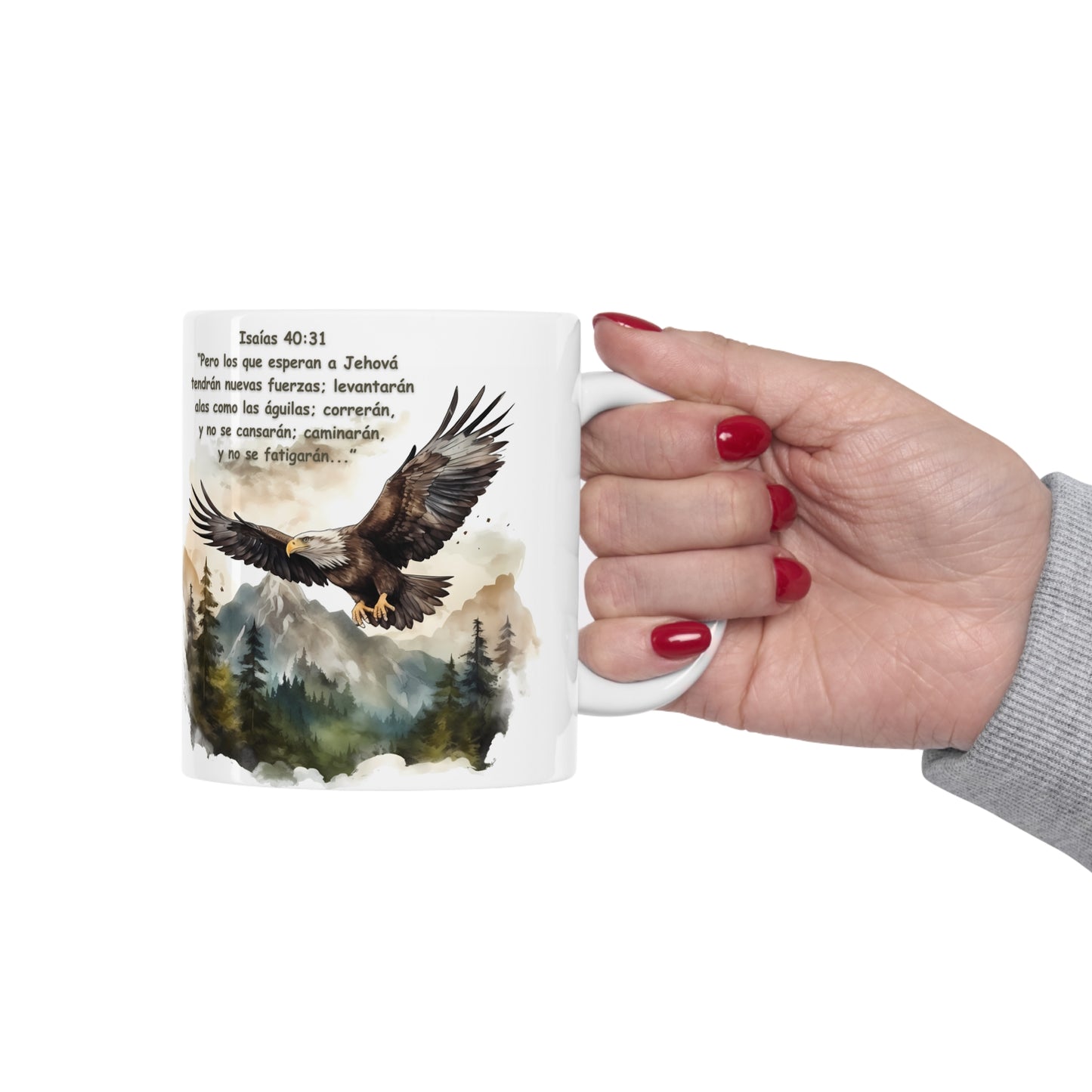 ISAIAS 40:31 MUG - ESPANOL - NUEVAS FUERZAS - MUGSCITY - Free Shipping