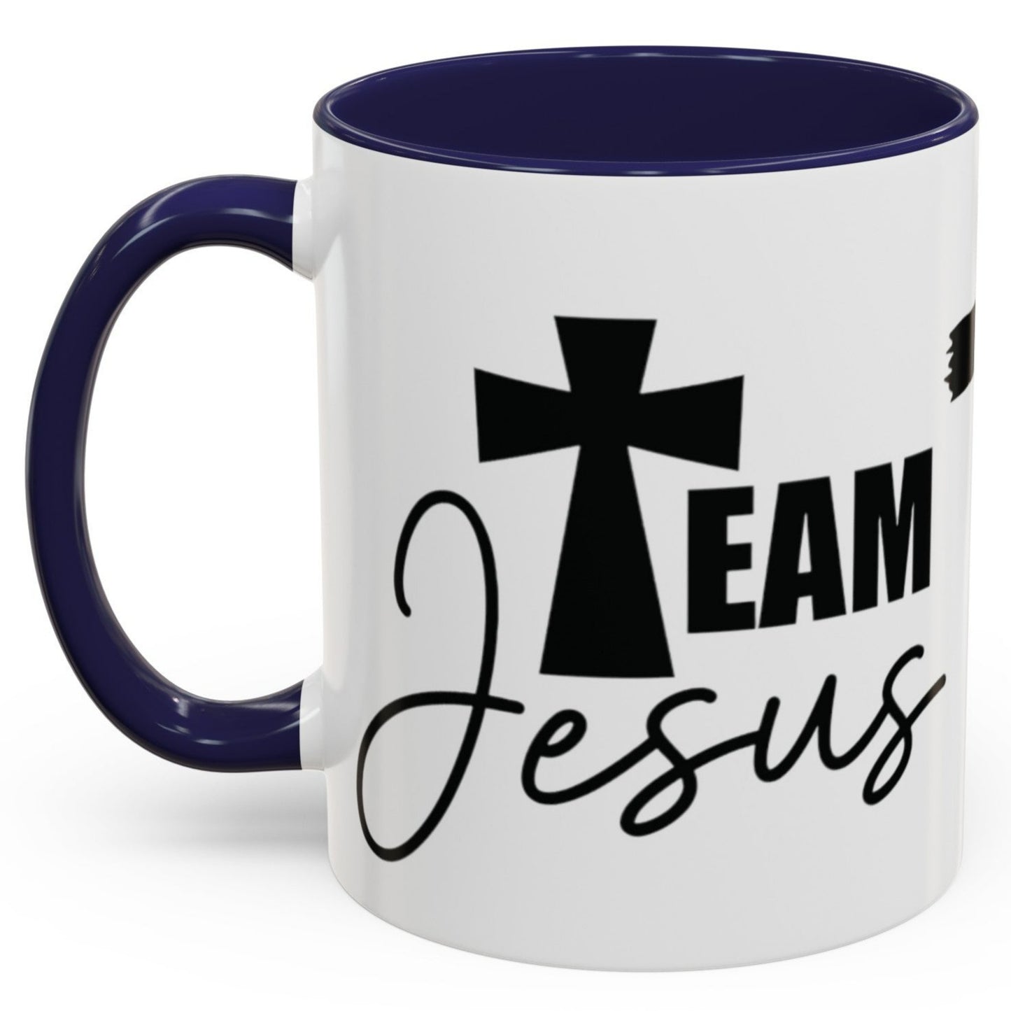 TEAM JESUS Mug 11oz. Coffee Cup - Black, Red, Pink, Light Blue and Navy