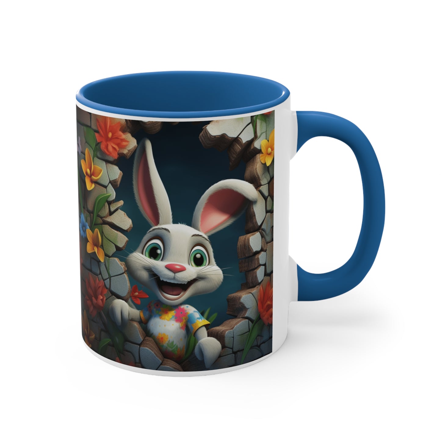 SMILING RABBIT MUG, 11oz - MUGSCITY - Free Shipping