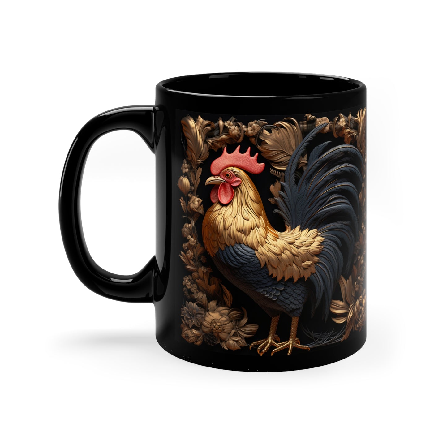 BEAUTIFUL AND ELEGANT ROOSTER MUG - 3D MUGS - MUGSCITY - Free Shipping