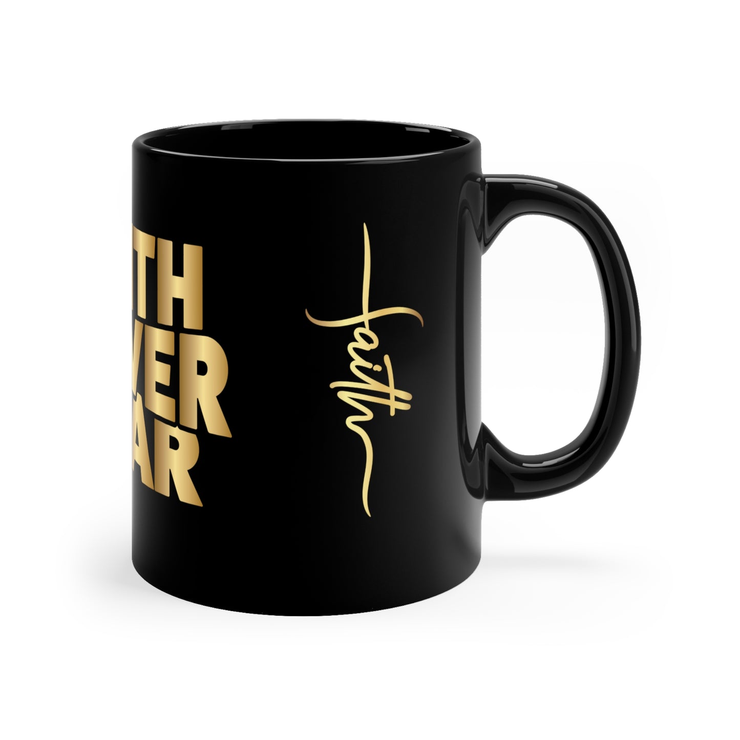 FAITH OVER FEAR MUG - Heaven Collection #2 - Mugscity - Free Shipping