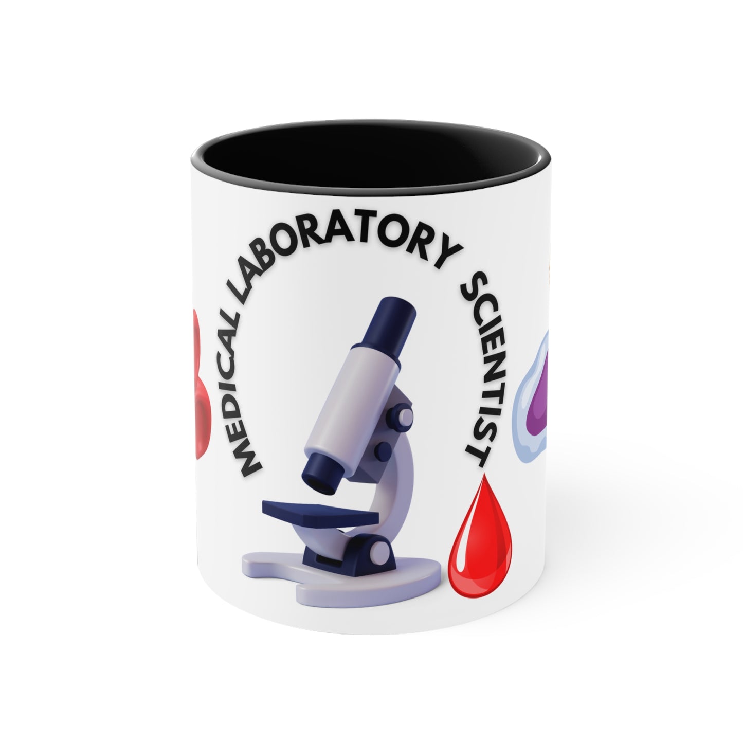 MEDICAL LABORATORY SCIENTIST MUG - Available with red or black accents -MUGSCITY - Free Shipping