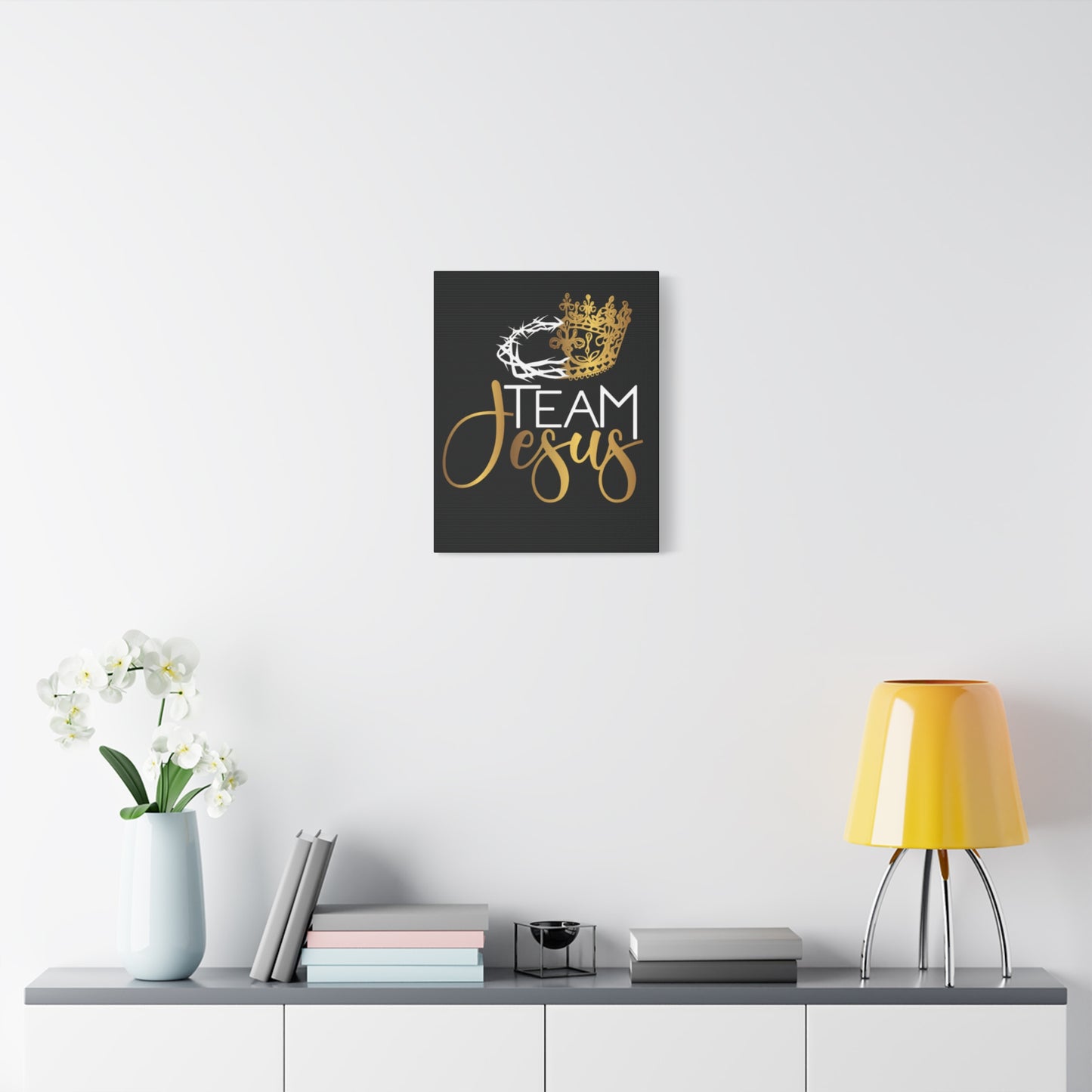 Team Jesus Canvas 12x16 & 16x20 – Christian Wall Art Faith & Victory MUGSCITY