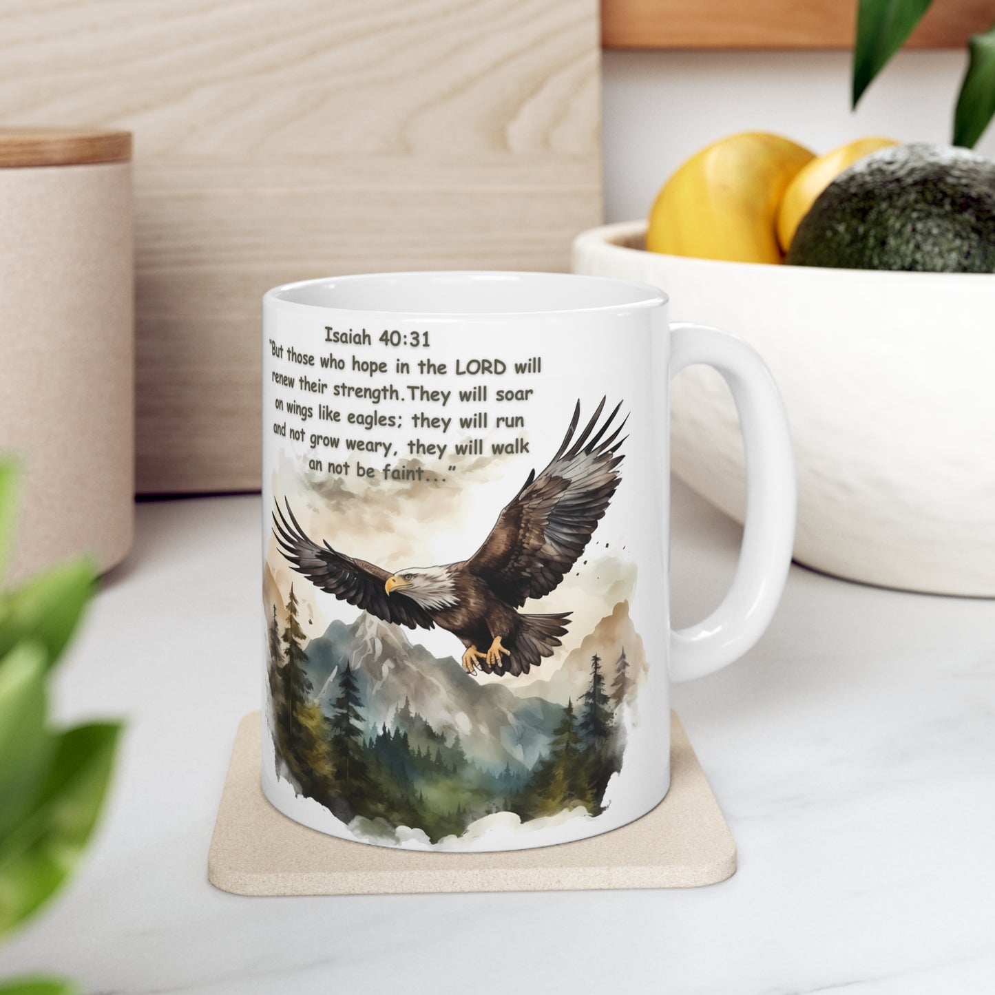 ISAIAH 40:31 MUG - NEW STRENGTHS - MUGSCITY - Free Shipping