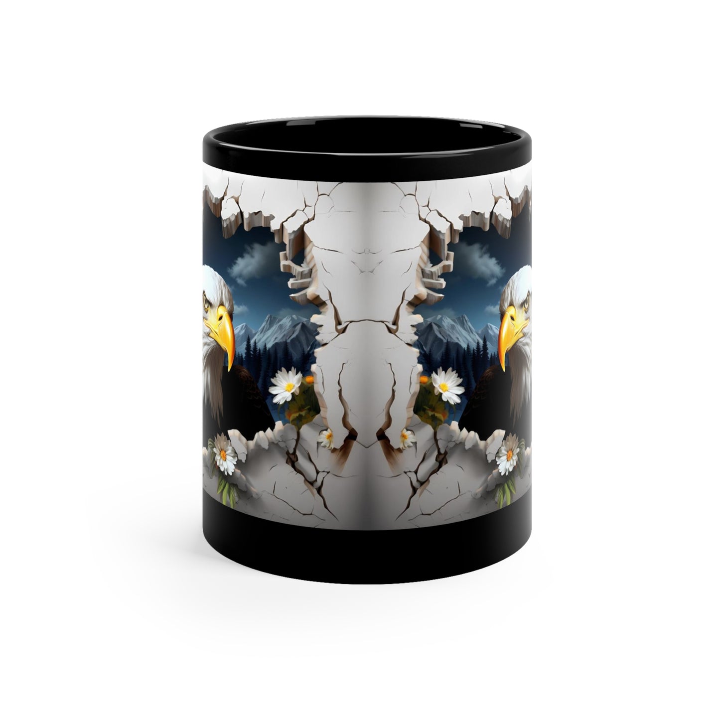 Awesome 3D Eagle Mug - Glossy Black - MUGSCITY - Free Shipping