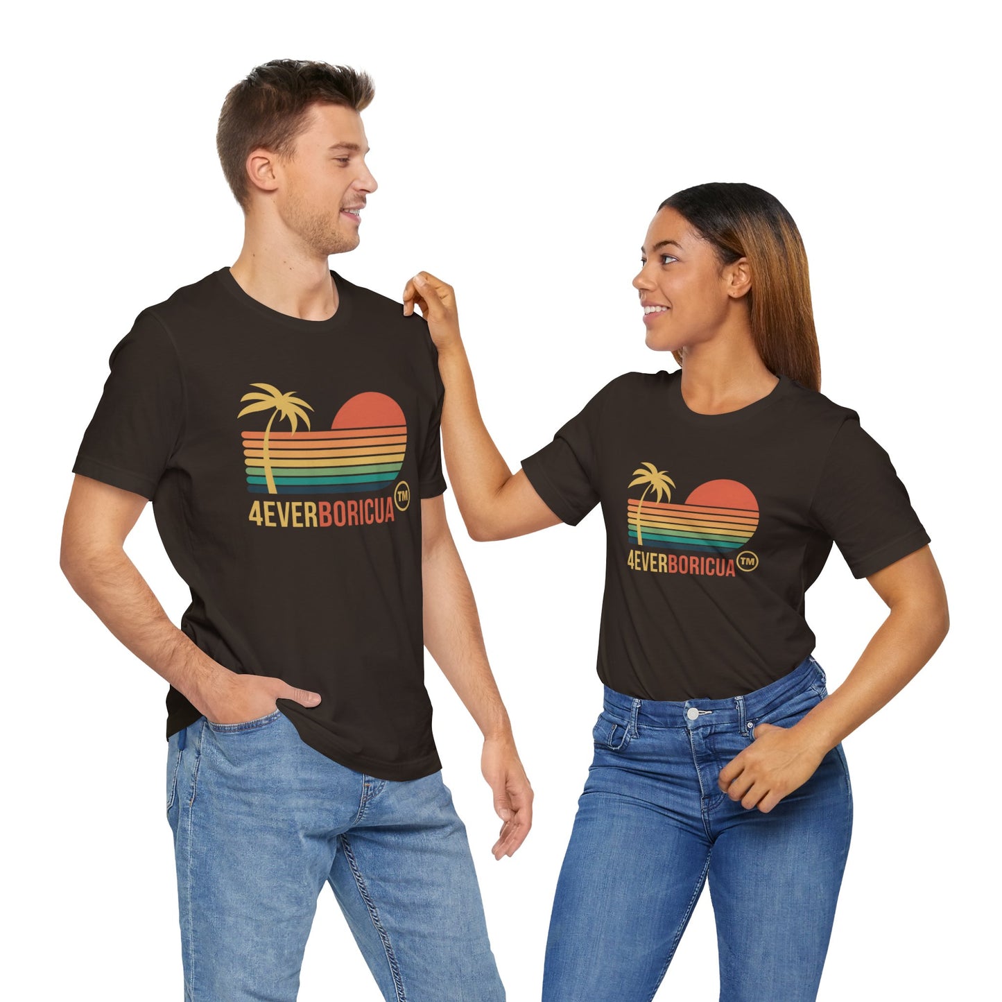 4everBoricua™️ Brand Puerto Rico Boricua Shirt - Brown