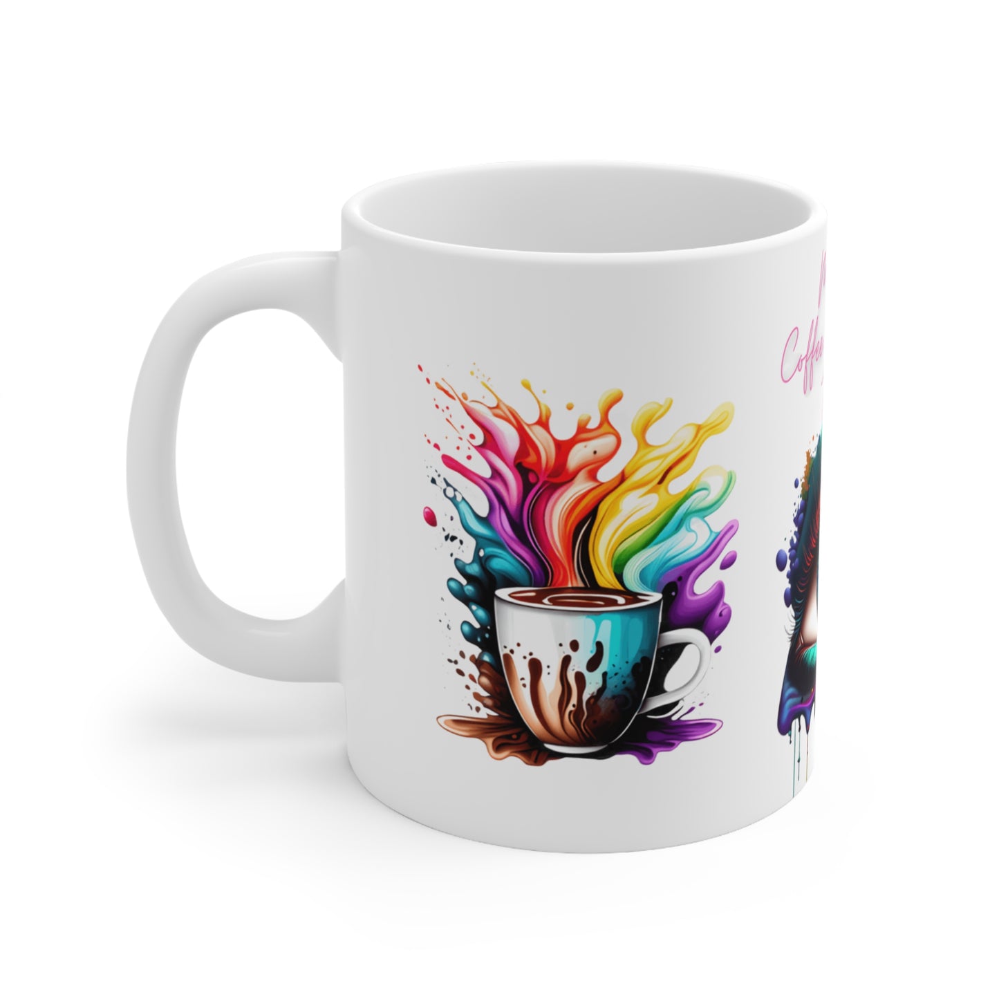 "Mood for COFFEE, BOOKS and TEARS" Colorful Mug - Book Lovers Mug - Mugscity - Free Shipping