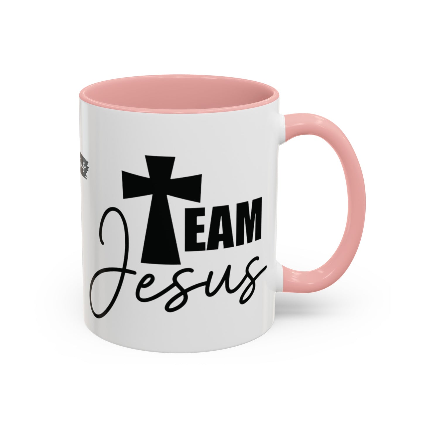 TEAM JESUS Mug 11oz. Coffee Cup - Black, Red, Pink, Light Blue and Navy
