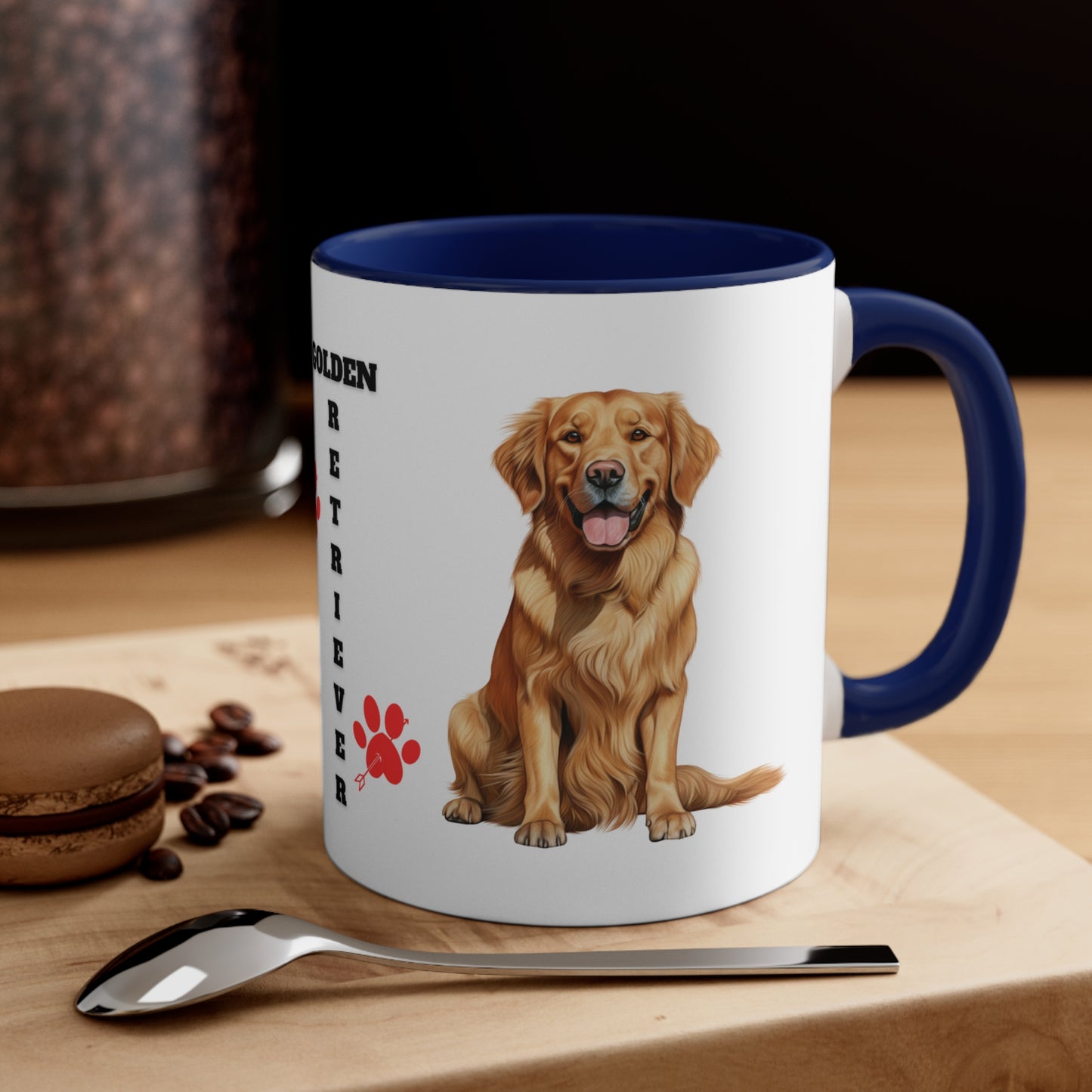GOLDEN RETRIEVER MUG - Dog Breeds Mugs - Red, Black, Blue and Navy - MUGSCITY - Free Shipping