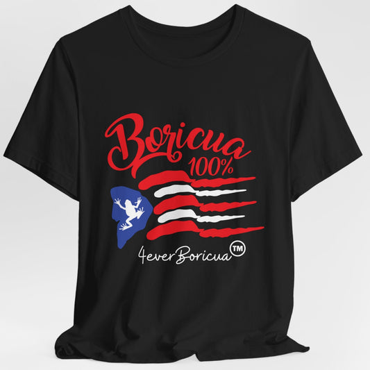 BORICUA 100% FLAG AND COQUI Puerto Rico Unisex Shirt 4everBoricua™️