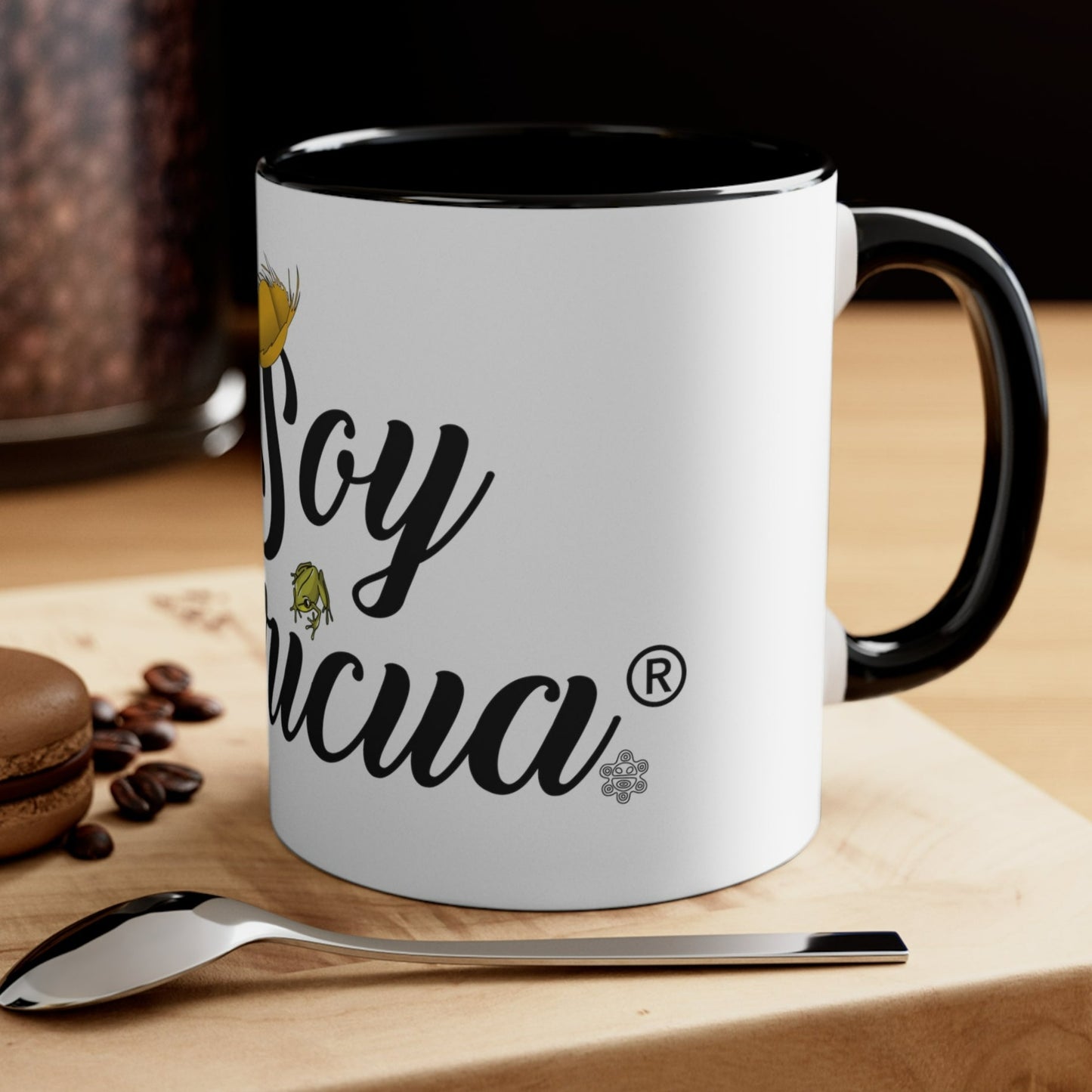 SOY FLORICUA® Trademark Official MUG - My Life and Heart is Between Puerto Rico and Florida - Mugscity