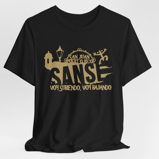 FIESTAS DE LA SANSE UNISEX TEE SHIRT SHIRTS CAMISETAS - FREE SHIPPING - Black and Gold - From XS to 5XL