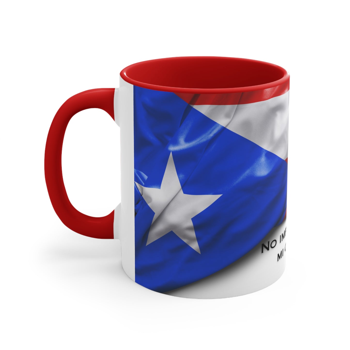 Mi Corazon Pertenece a Puerto Rico - Mugscity - Free Shipping Available with Red, Blue or Black Accents -