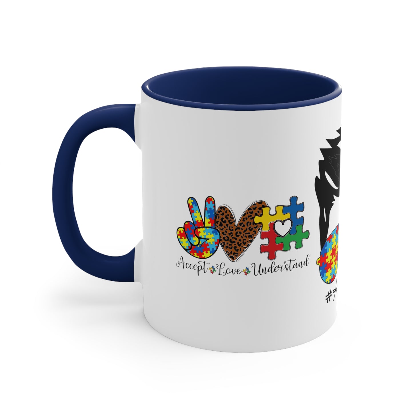 AUTISM DAD MUG - Different is Beautiful - Mugscity - Free Shipping - Red-Blue-Navy-Black