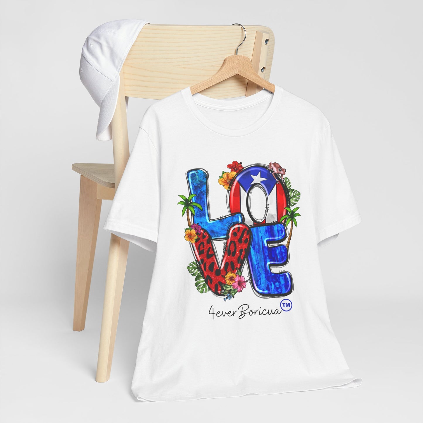 LOVE PUERTO RICO Unisex Shirt with Puerto Rican Elements 4everBoricua™️