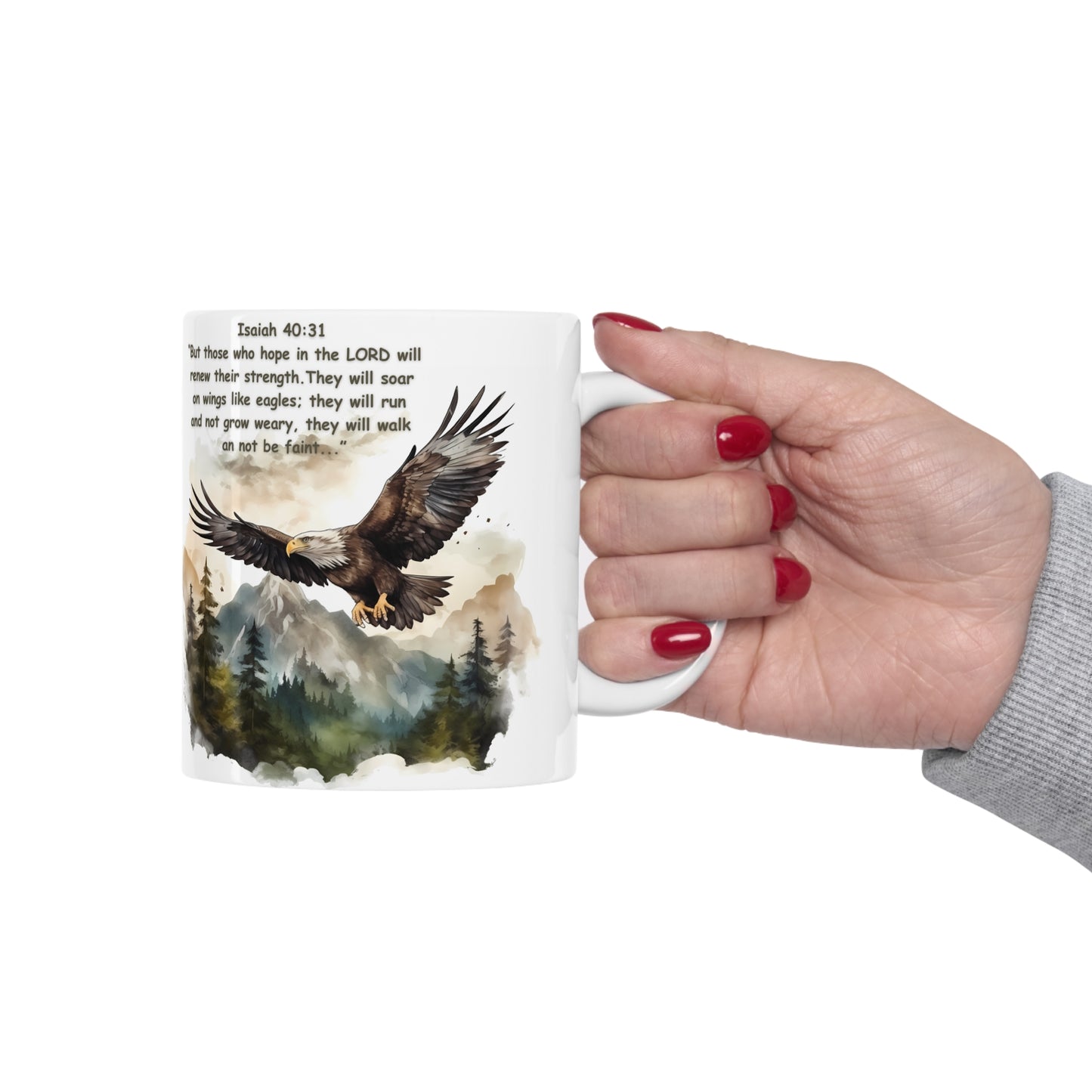 ISAIAH 40:31 MUG - NEW STRENGTHS - MUGSCITY - Free Shipping