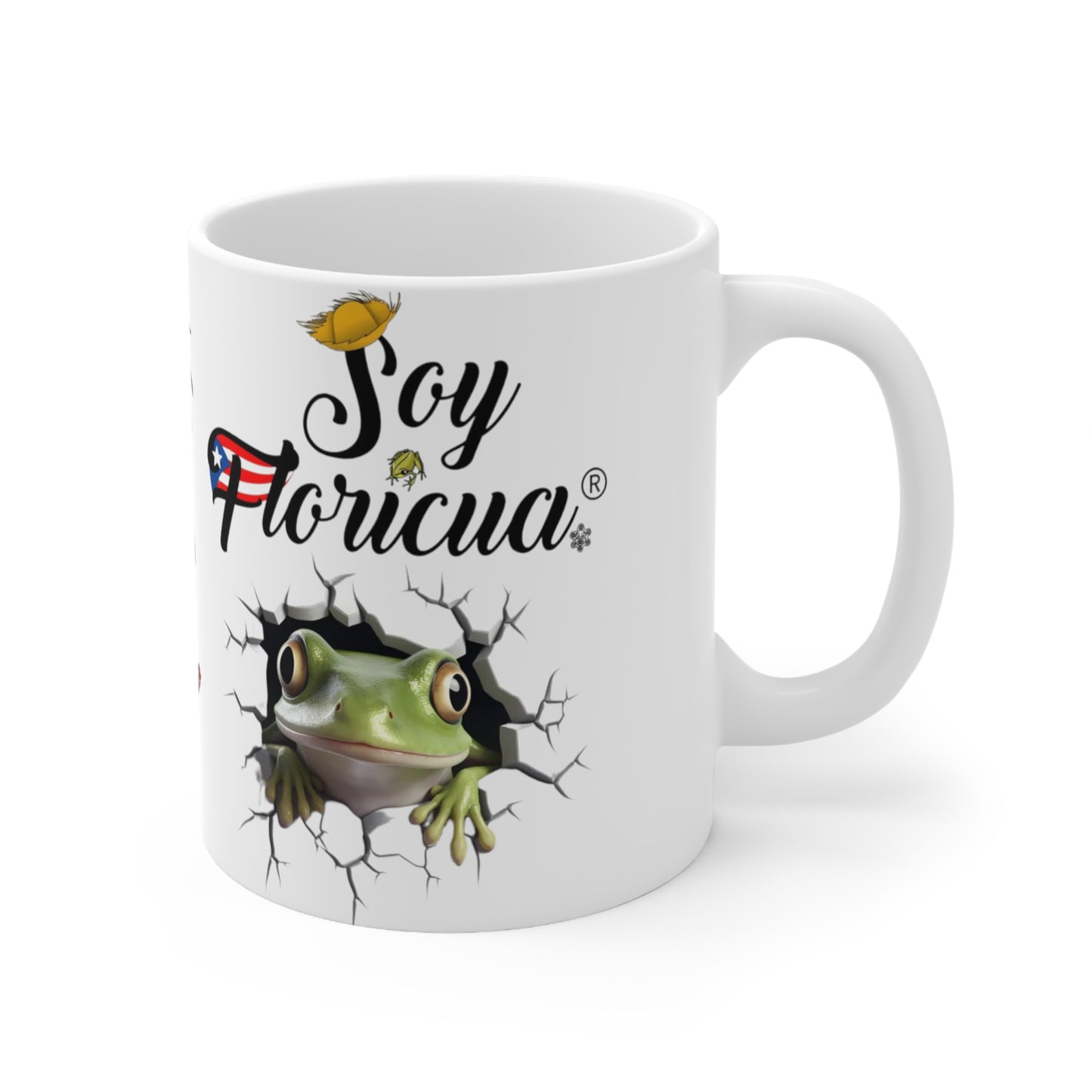 SOY FLORICUA REGISTERED MARK COQUI MUG - 3D MUGS - MUGSCITY - Free Shipping