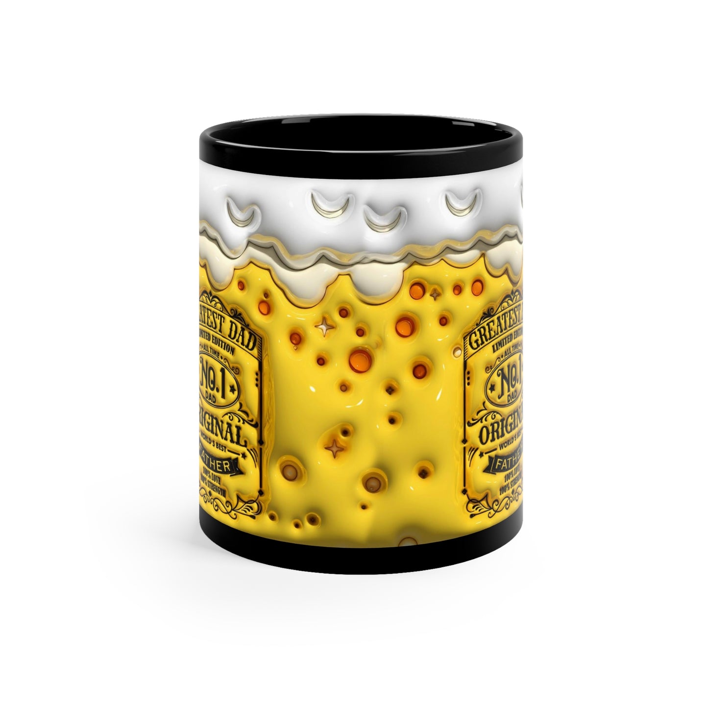 GREATEST DAD 3D MUG - BLACK - MUGSCITY - Free Shipping