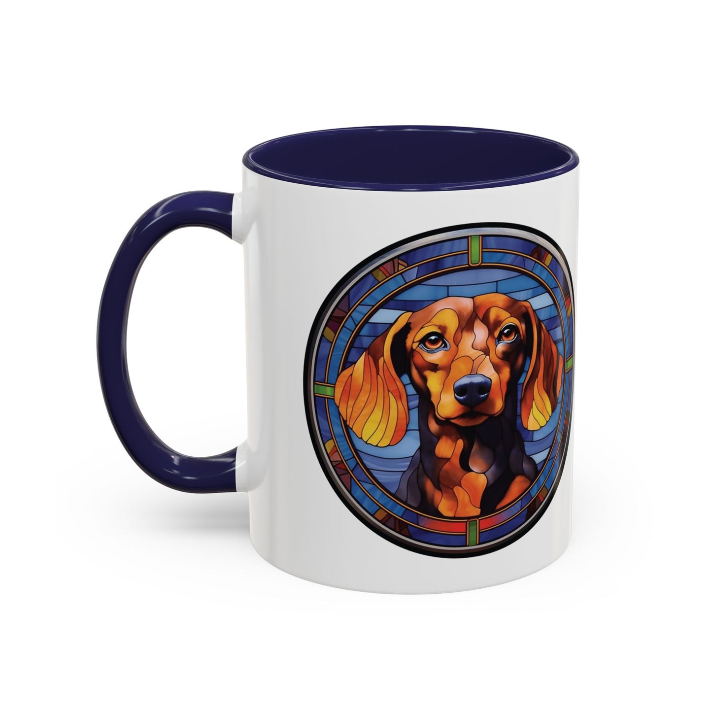 DACHSHUND MUG - Dog Breeds Mugs - Red, Pink, Blue, Navy and Black Accents - MUGSCITY - Free Shipping