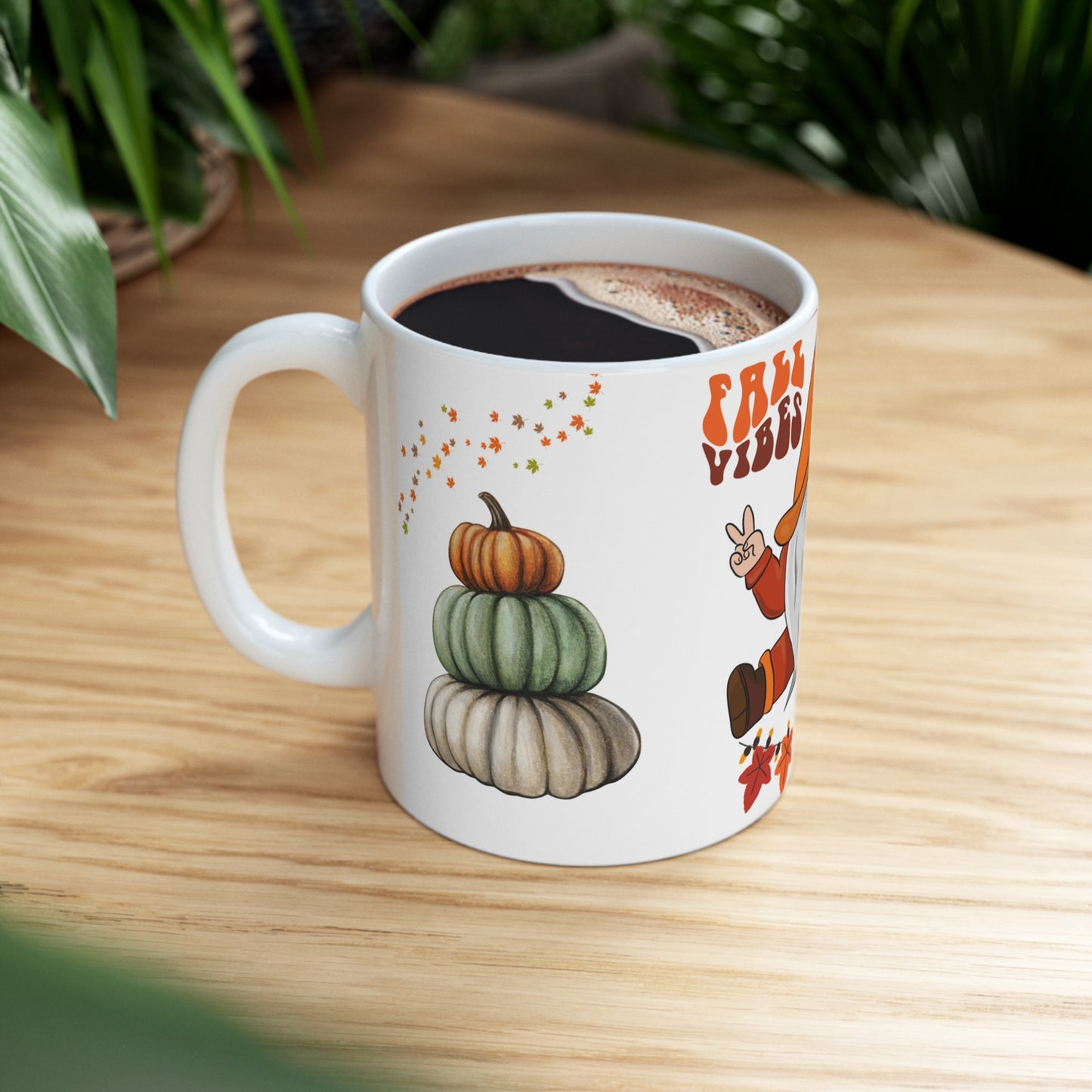 FALL VIBES GNOME MUG - MUGSCITY - Free Shipping