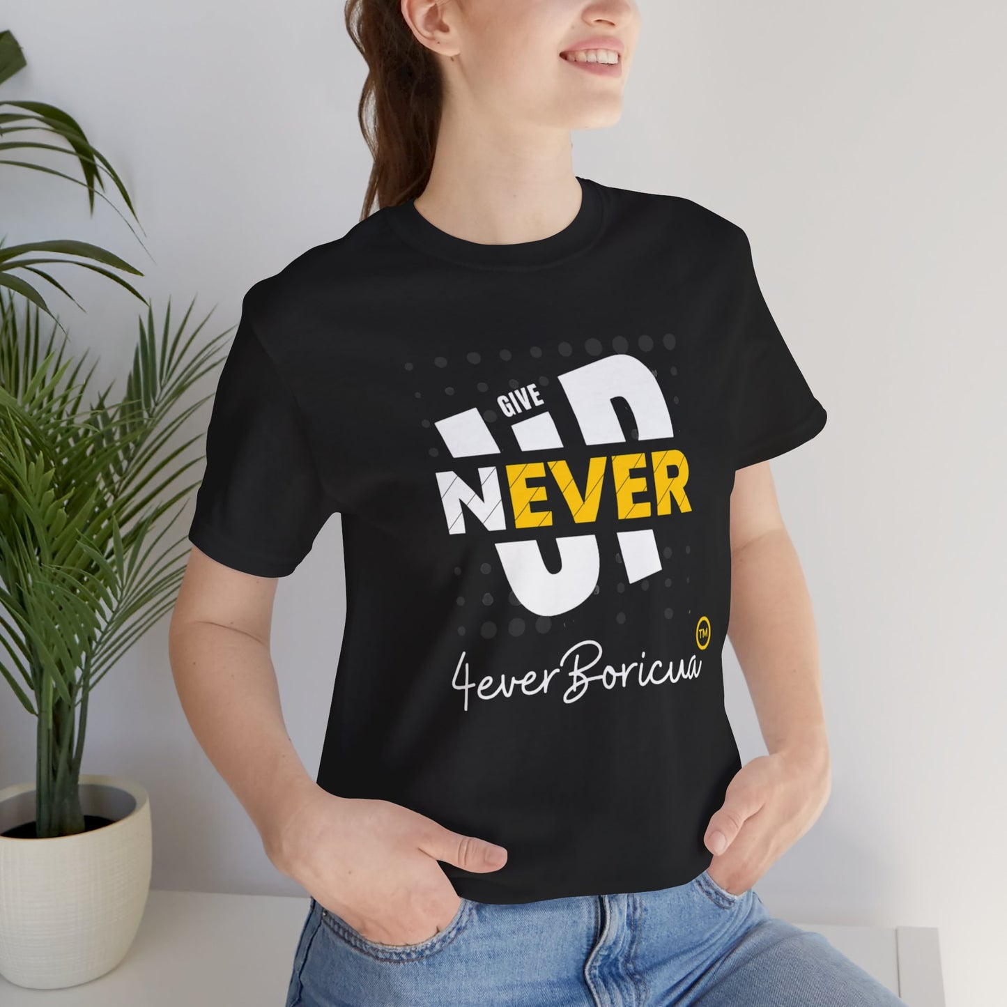 NEVER GIVE UP Unisex Puerto Rico Boricua Shirt 4everBoricua™️