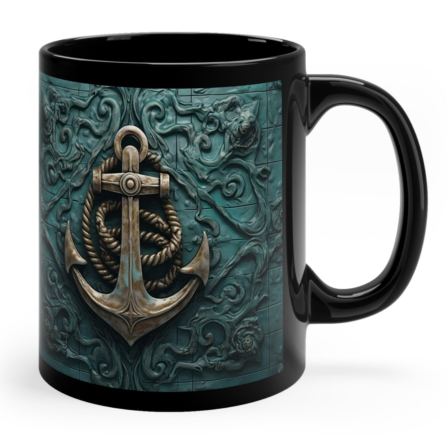 AWESOME 3D ANCHOR MUG - BLACK - MUGSCITY - Free Shipping