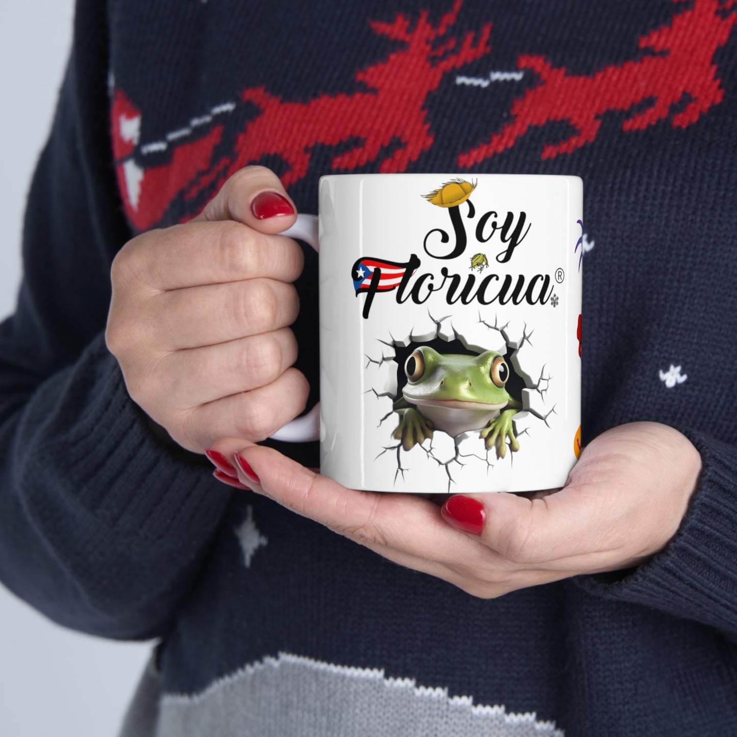 SOY FLORICUA REGISTERED MARK COQUI MUG - 3D MUGS - MUGSCITY - Free Shipping