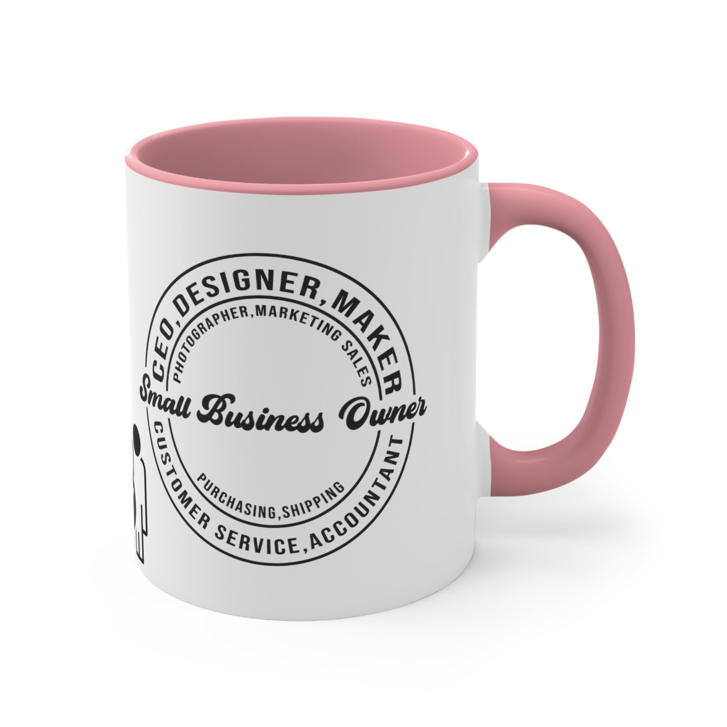 SMALL BUSINESS OWNER MUG - MUGSCITY - Available in Red, Black, Blue, Navy and Pink - Free Shipping