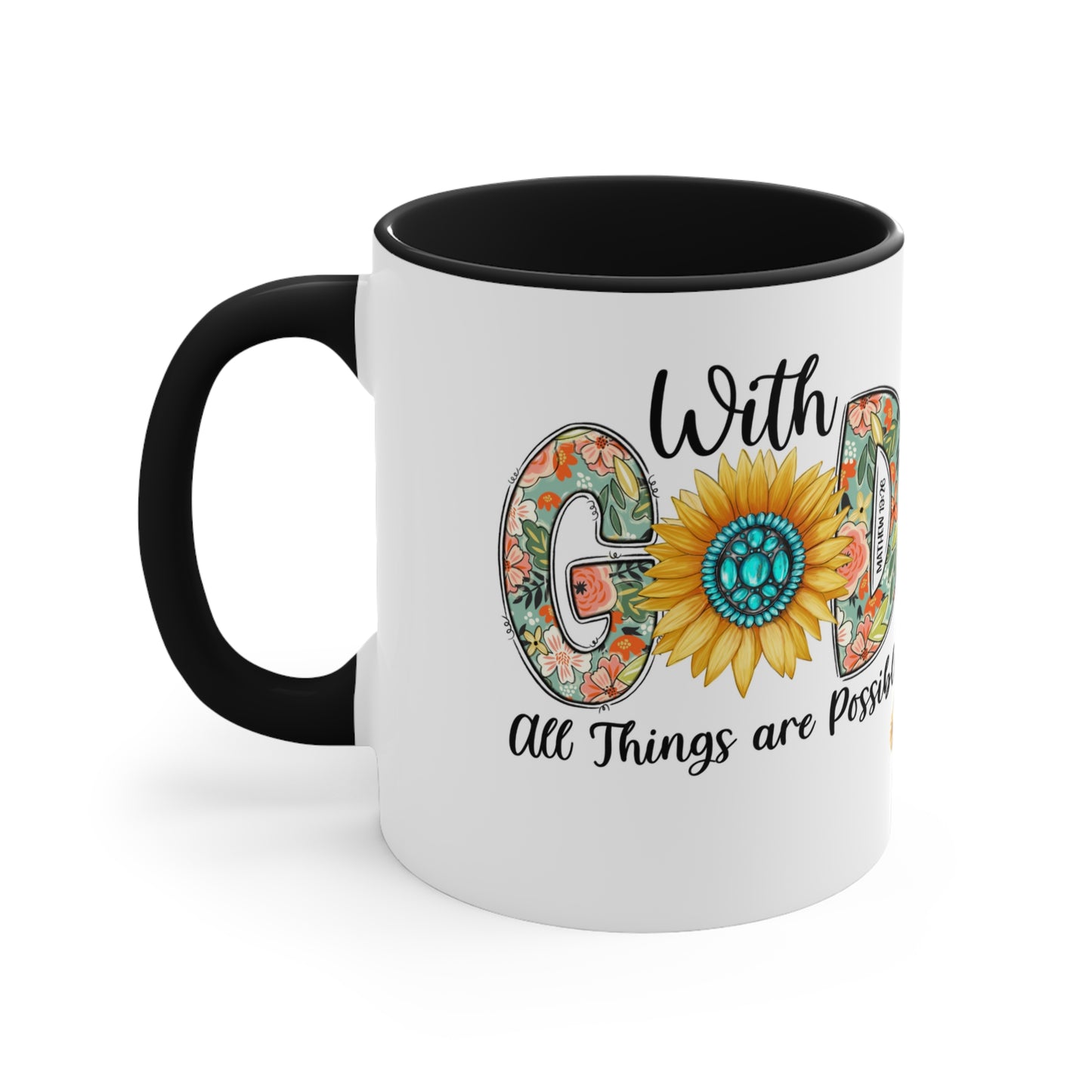 WITH GOD ALL Things Are Possible Mug - MUGSCITY - Free Shipping