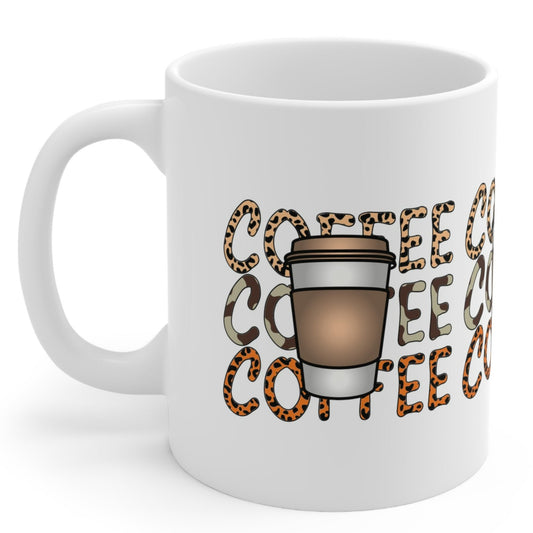 COFFEE COFFEE COFFEE Coffee Lovers Mug - MUGSCITY - Free Shipping