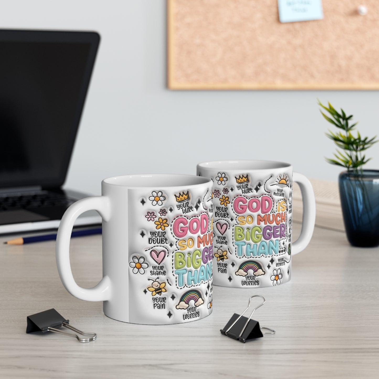 GOD IS SO MUCH BIGGER THAN - 3D MUG - MUGSCITY - Free Shipping