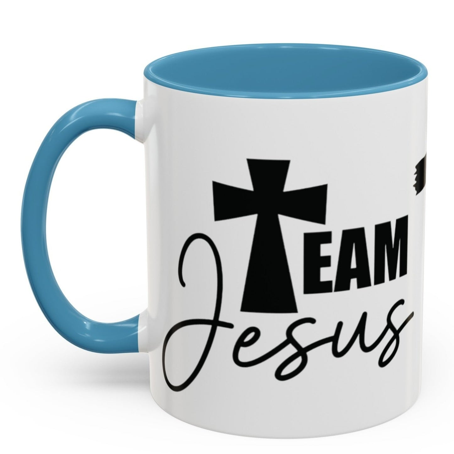 TEAM JESUS Mug 11oz. Coffee Cup - Black, Red, Pink, Light Blue and Navy