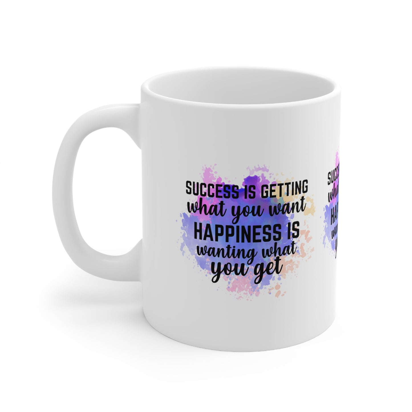SUCCESS AND HAPPINESS MUG - MOTIVATIONAL QUOTE GIFT | MUGSCITY 23
