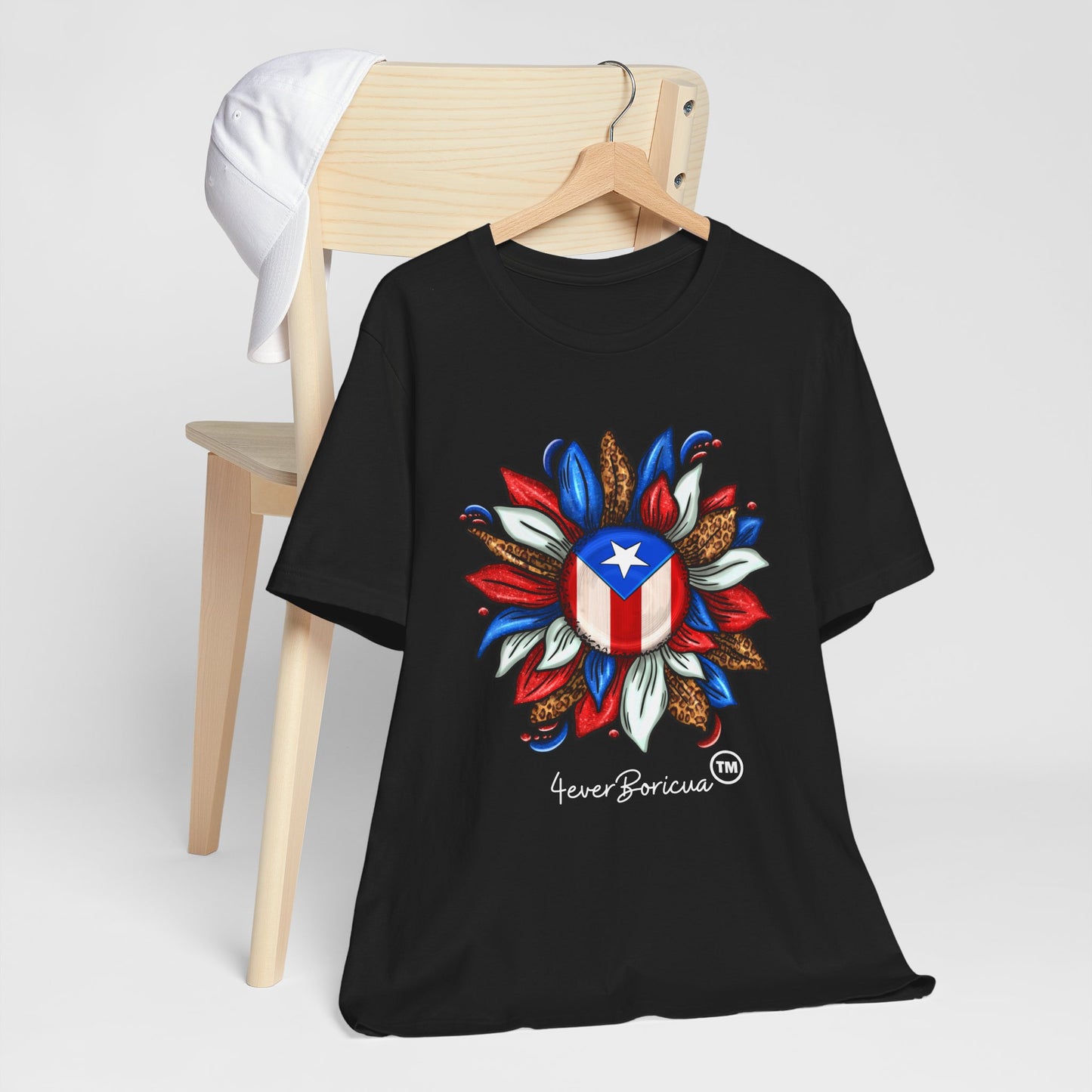 PUERTO RICO BLOOMING FLAG Boricua Unisex Shirt 4everBoricua™️ -Black