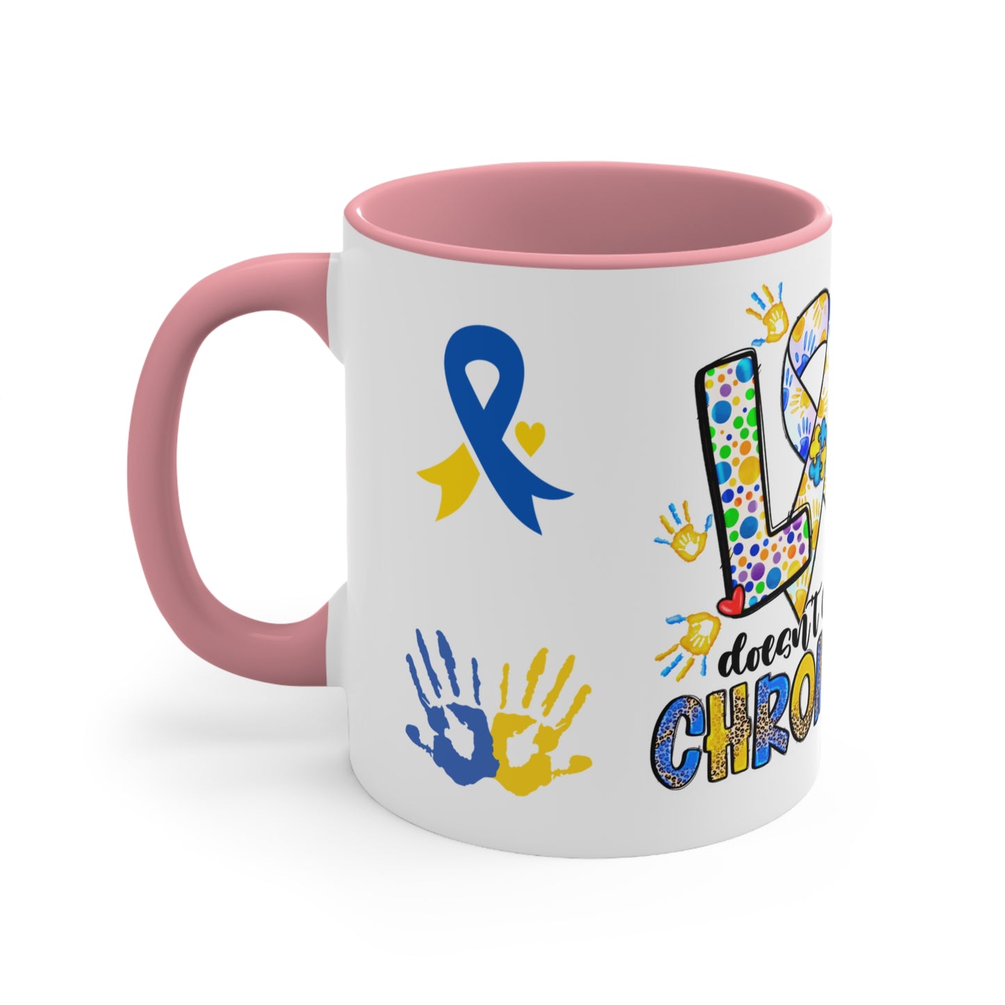 DOWN SYNDROME MUG - Love Doesn't Count Chromosomes - Mugscity - Free Shipping