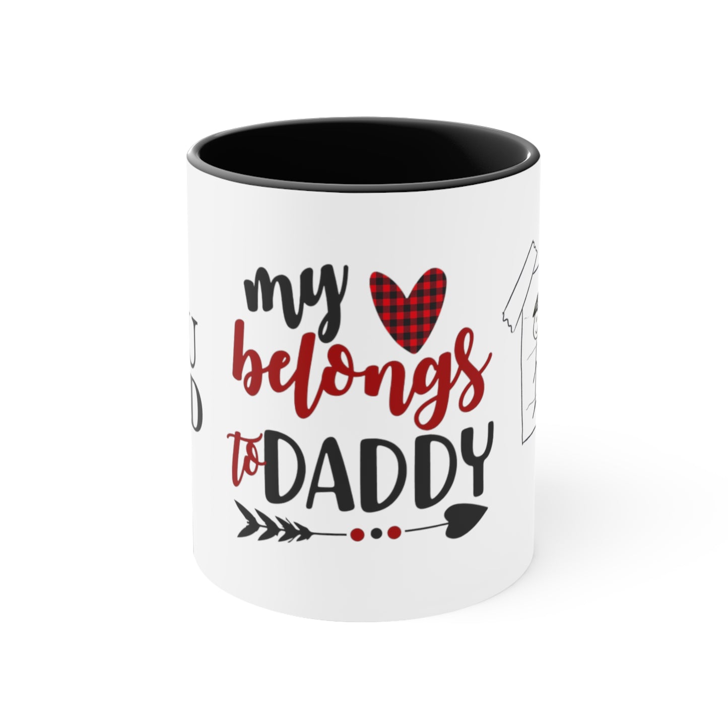 MY HEART Belongs to DAD Mug, Valentine's Day Gifts for Fathers, Father's Day Gifts, Gifts for Dad, Dad Coffee Mugs, Fathers Appreciation Gift