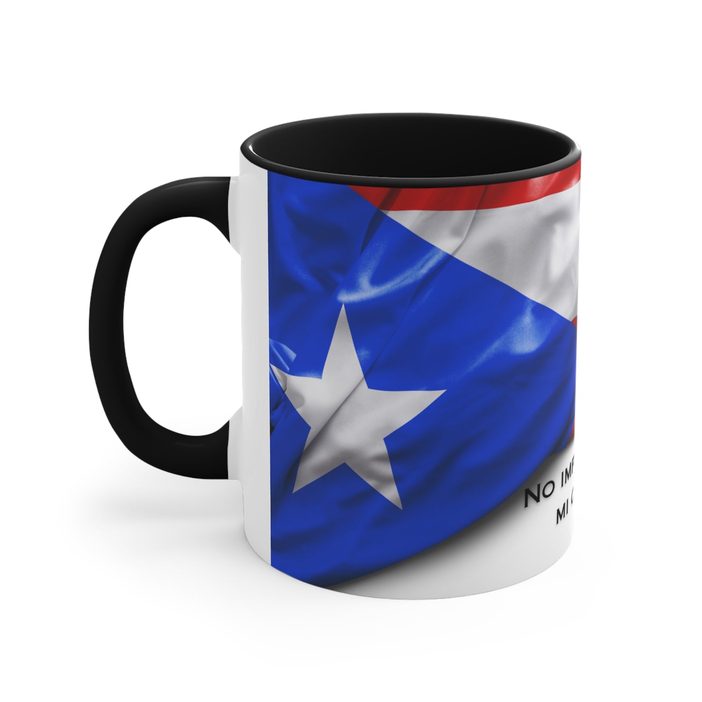 Mi Corazon Pertenece a Puerto Rico - Mugscity - Free Shipping Available with Red, Blue or Black Accents -