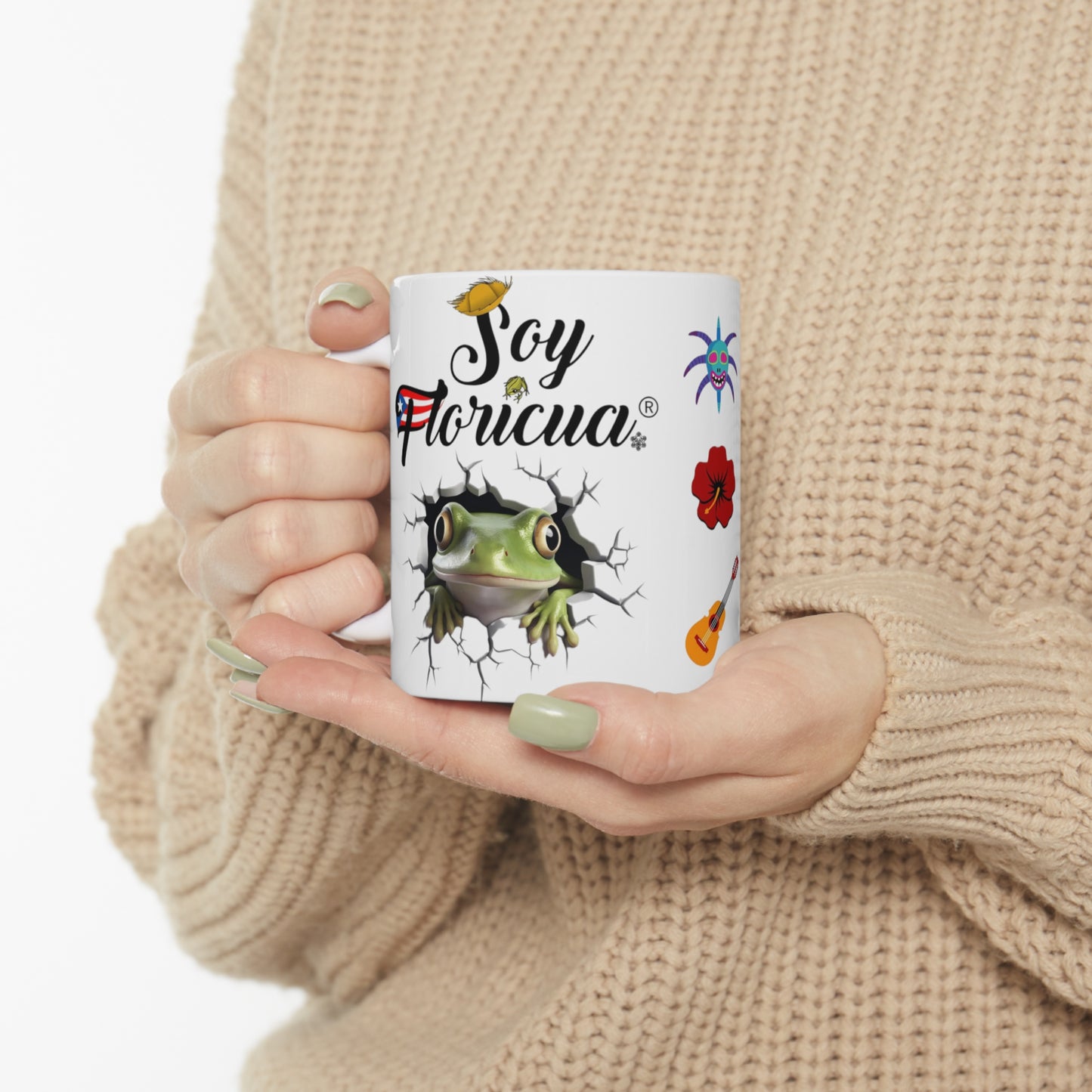 SOY FLORICUA REGISTERED MARK COQUI MUG - 3D MUGS - MUGSCITY - Free Shipping