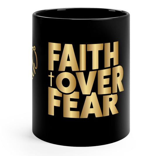 FAITH OVER FEAR MUG - Heaven Collection #2 - Mugscity - Free Shipping