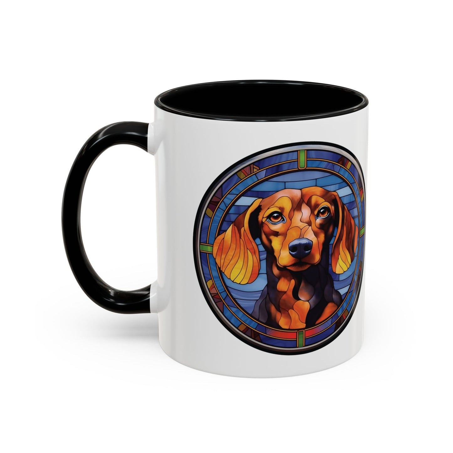 DACHSHUND MUG - Dog Breeds Mugs - Red, Pink, Blue, Navy and Black Accents - MUGSCITY - Free Shipping