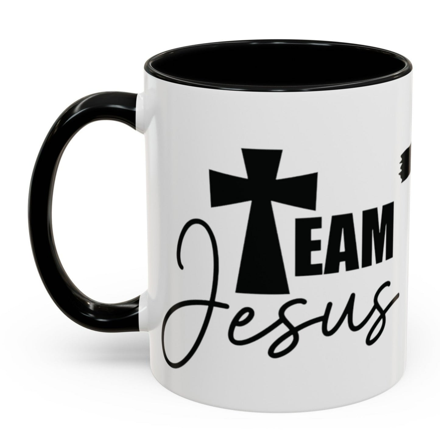 TEAM JESUS Mug 11oz. Coffee Cup - Black, Red, Pink, Light Blue and Navy