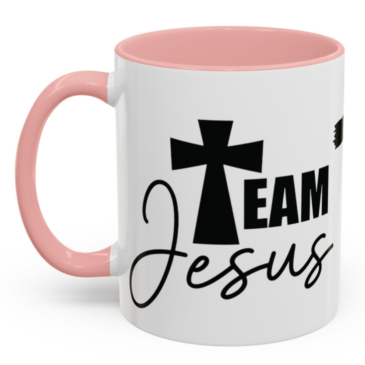TEAM JESUS Mug 11oz. Coffee Cup - Black, Red, Pink, Light Blue and Navy
