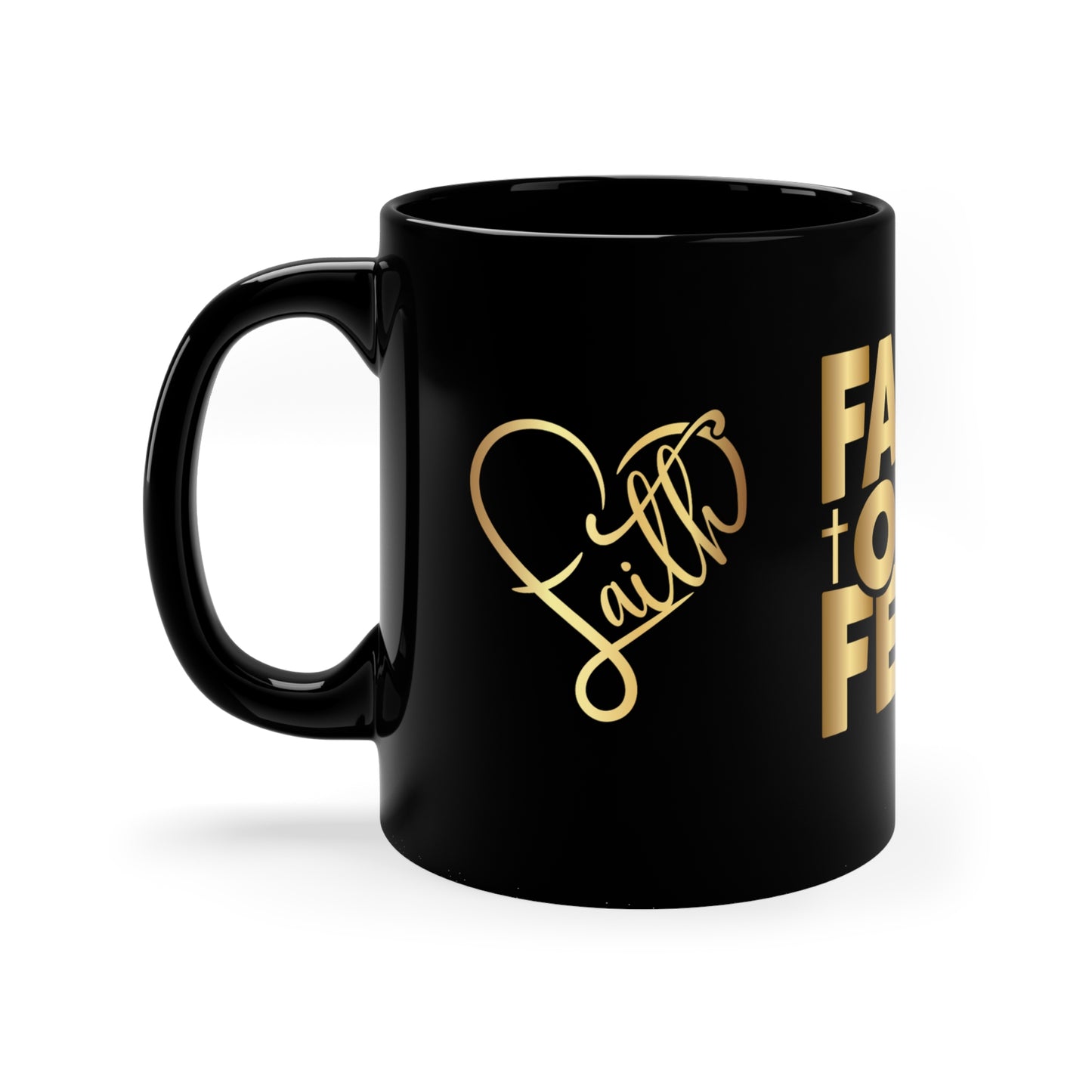 FAITH OVER FEAR MUG - Heaven Collection #2 - Mugscity - Free Shipping