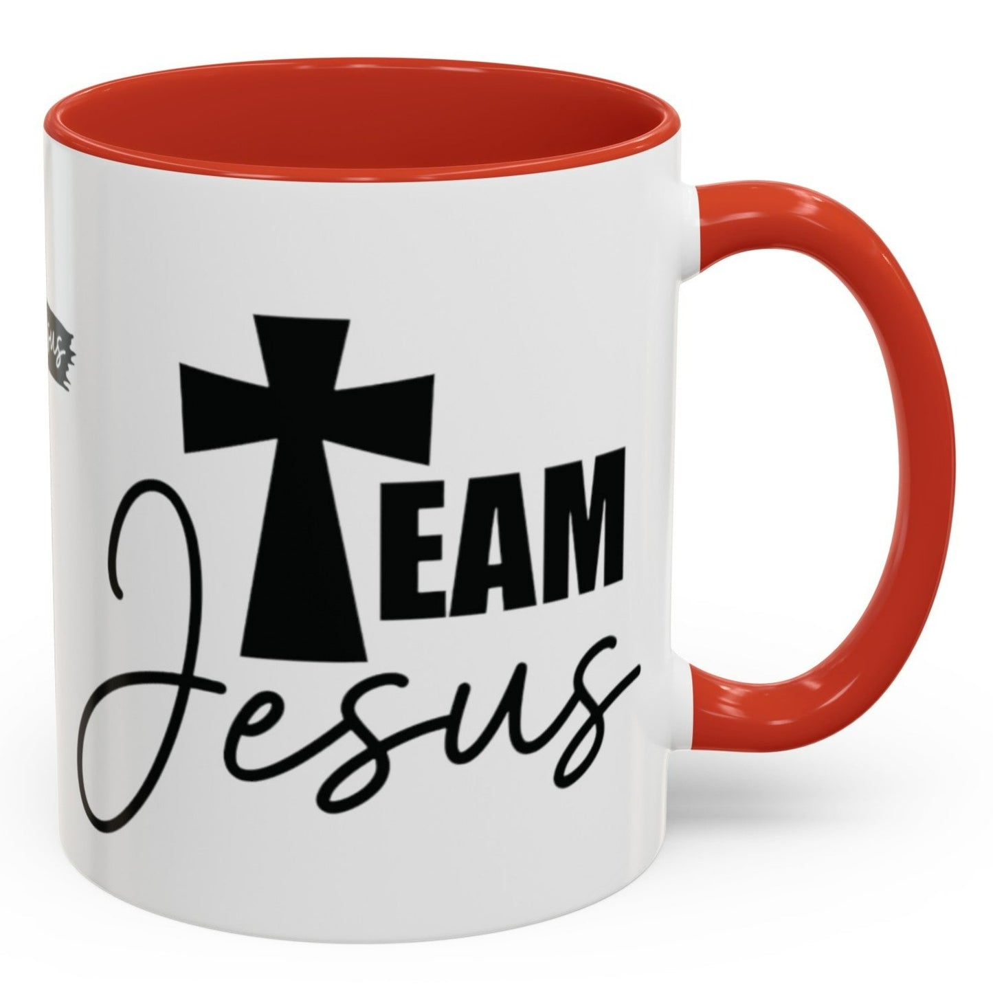 TEAM JESUS Mug 11oz. Coffee Cup - Black, Red, Pink, Light Blue and Navy